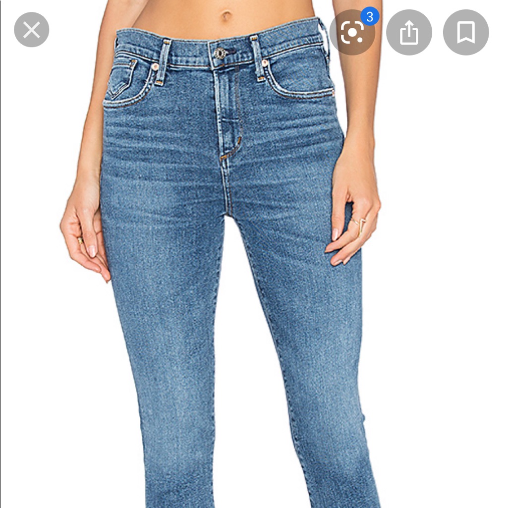 Nwt Agolde Sophie Hi Rise Skinny Crop Jean